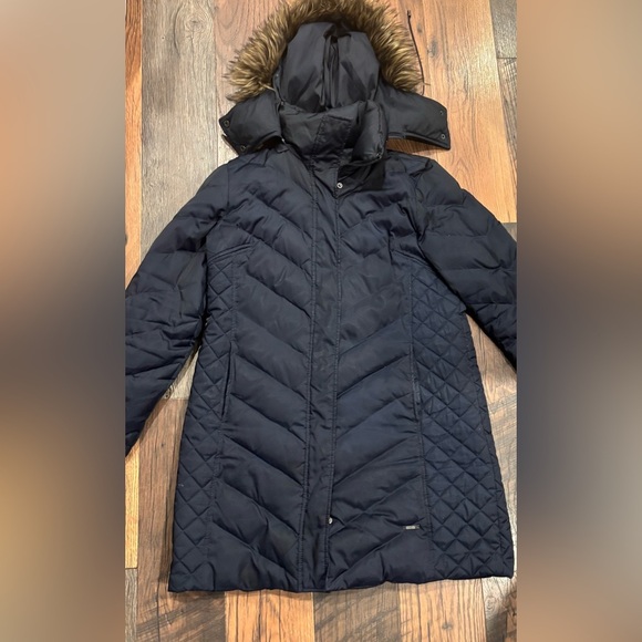 Kenneth Cole Reaction Navy Quilted Puffer Jacket in size Large - Picture 2 of 16
